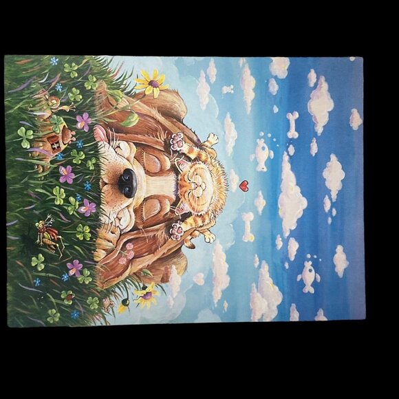 Leanin Tree Greeting Card & Magnet Set LAZY DAY AFTERNOON Cat Dog Gary Patterson - Picture 13 of 16